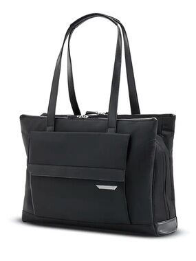 Samsonite Black Nylon Tote with Leather-Style Straps